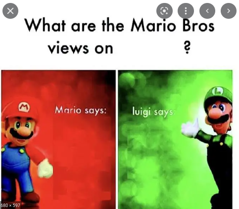 High Quality Mario Says Luigi Says Blank Meme Template