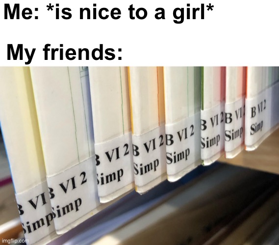 I just wanna be polite | Me: *is nice to a girl*; My friends: | image tagged in memes,unfunny | made w/ Imgflip meme maker
