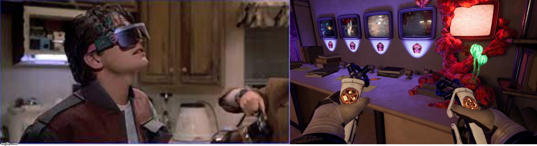 We may not have Hoverboards, But at least we have VR. Which can and is a Great alternative. | image tagged in back to the future,back to the future 2015,vr | made w/ Imgflip meme maker