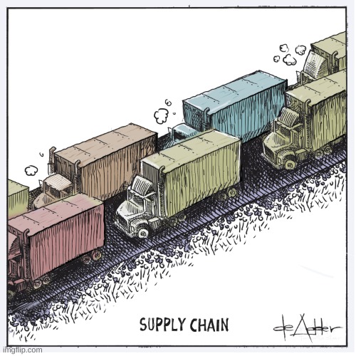 Supply Chain | image tagged in supply chain | made w/ Imgflip meme maker