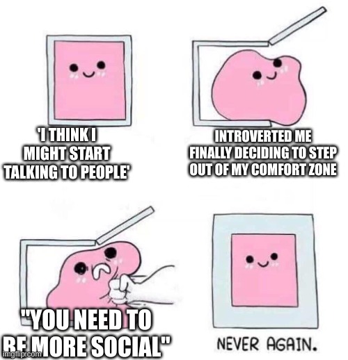 introvert presentation meme