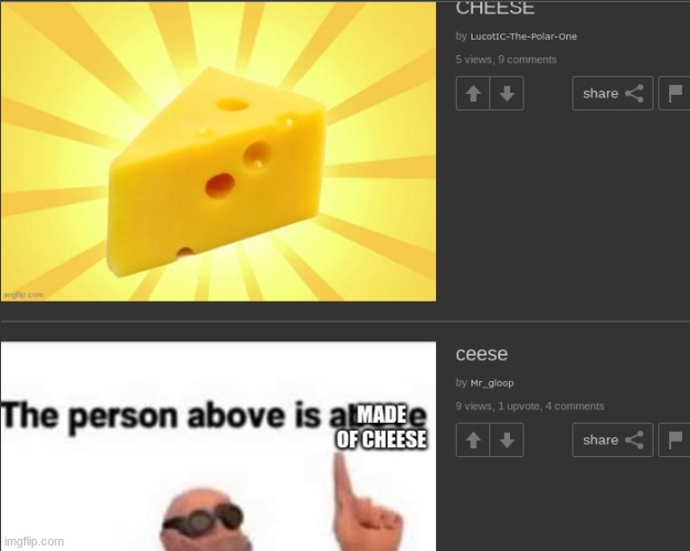 BEAUTIFUL | image tagged in cheese | made w/ Imgflip meme maker