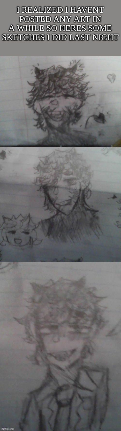 This is a new OC he is a villian and his name is Puppeteer | I REALIZED I HAVENT POSTED ANY ART IN A WHILE SO HERES SOME SKETCHES I DID LAST NIGHT | image tagged in also none of these are sus so dont say nothing | made w/ Imgflip meme maker
