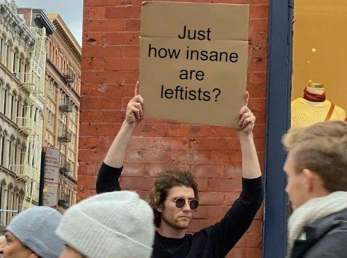 Insane Leftists Blank Meme Template