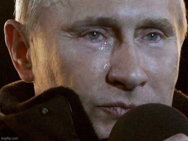 Putin Crying | image tagged in putin crying | made w/ Imgflip meme maker
