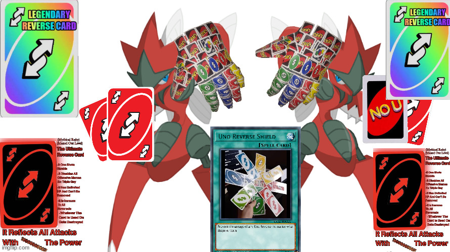 the mega scizors's ultamate uno reverse | image tagged in mega scizors | made w/ Imgflip meme maker