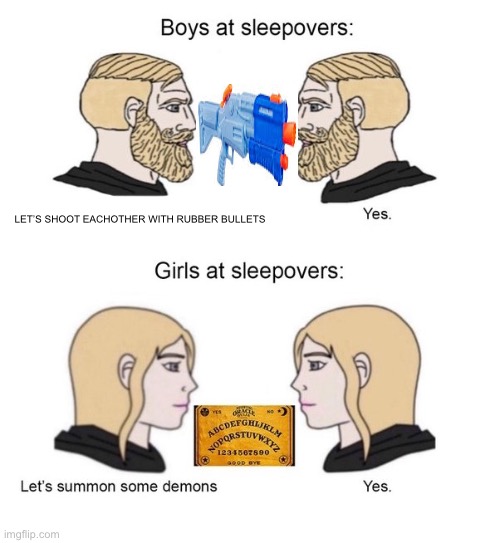 Yes Chad Boys vs. Girls Meme Generator - Imgflip