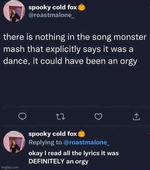 Monster Mash | image tagged in monster,orgy | made w/ Imgflip meme maker