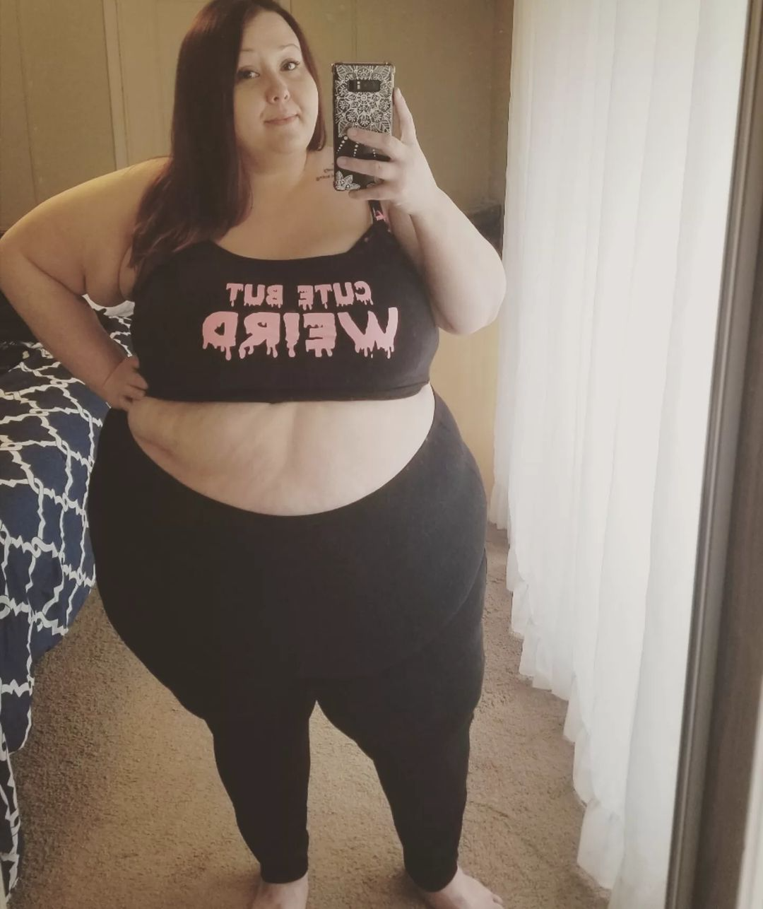 High Quality obese girl fat selfie meme Blank Meme Template