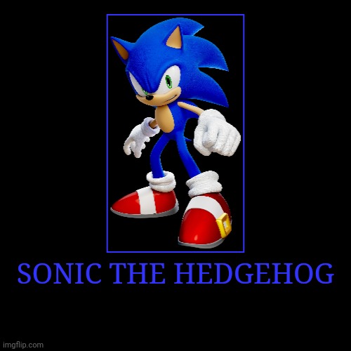 Sonic the Hedgehog | SONIC THE HEDGEHOG | | image tagged in demotivationals,sonic the hedgehog | made w/ Imgflip demotivational maker