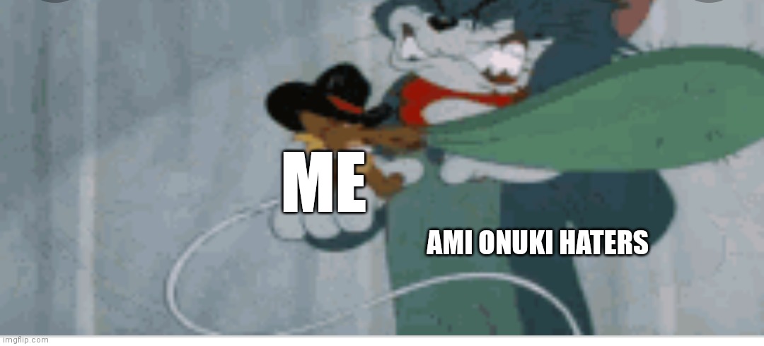 Screw Ami onuki haters | ME; AMI ONUKI HATERS | image tagged in funny memes | made w/ Imgflip meme maker