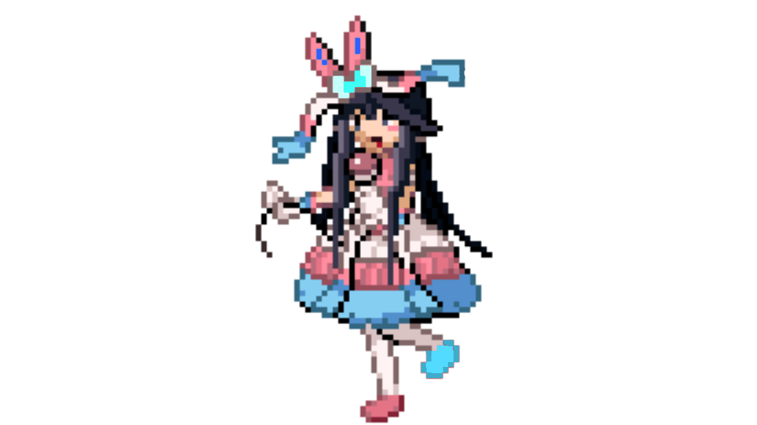 High Quality sylceon trainer sprite Blank Meme Template