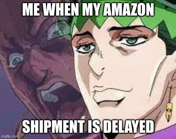 Rohans Emotions | ME WHEN MY AMAZON; SHIPMENT IS DELAYED | image tagged in rohans emotions | made w/ Imgflip meme maker