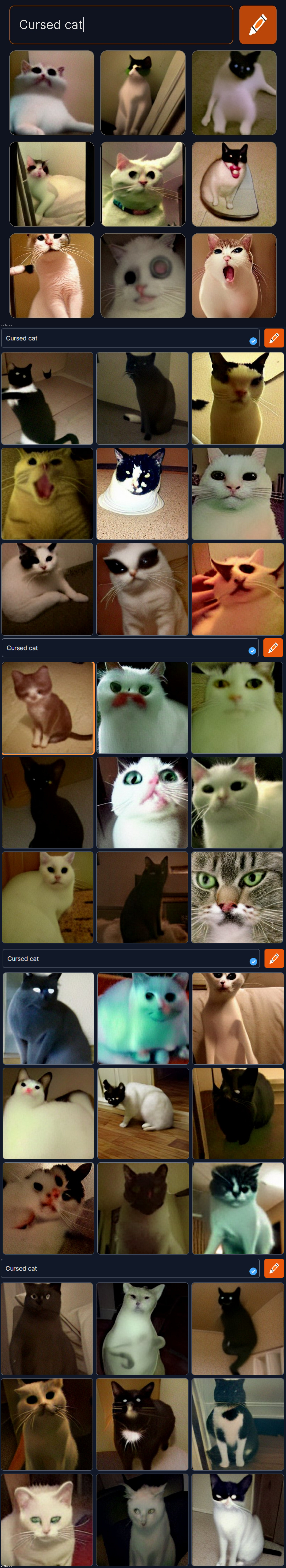 Here are loads of cursed cats! | image tagged in memes,cursed cat,cats | made w/ Imgflip meme maker