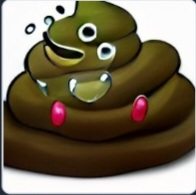 High Quality Poop monster my beloved Blank Meme Template