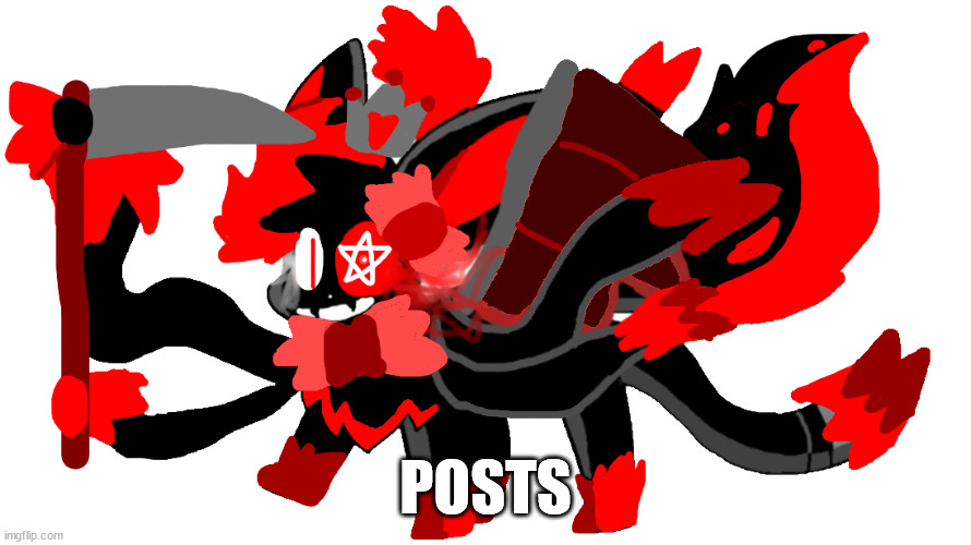 blood god sylceon redesign | POSTS | image tagged in blood god sylceon redesign | made w/ Imgflip meme maker
