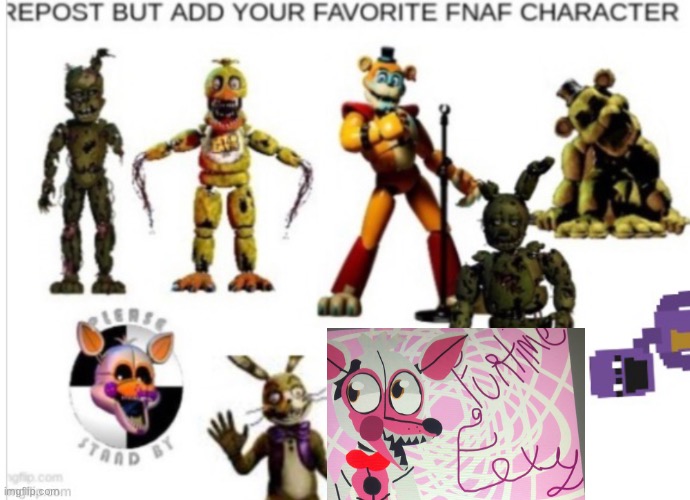 My Funtime Foxy and Lolbit fanart (sorry bad picture) - Imgflip
