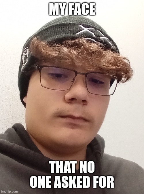 MY FACE; THAT NO ONE ASKED FOR | made w/ Imgflip meme maker