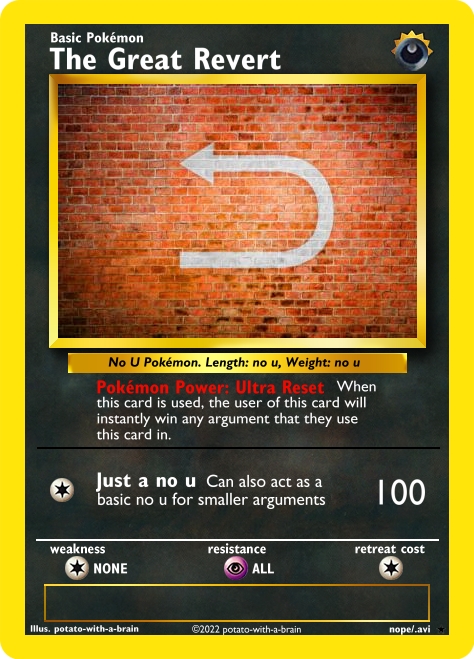 High Quality The Great Revert Blank Meme Template