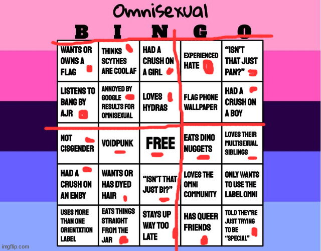 lol | image tagged in omnisexual bingo | made w/ Imgflip meme maker