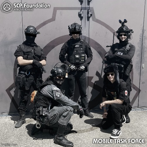 the only good cosplay | image tagged in mobile task force,scp,cosplay | made w/ Imgflip meme maker