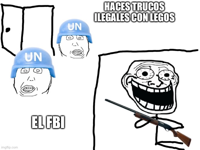 Lego | HACES TRUCOS ILEGALES CON LEGOS; EL FBI | image tagged in omg | made w/ Imgflip meme maker