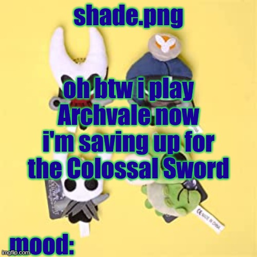 hole low night | oh btw i play Archvale now
i'm saving up for the Colossal Sword | image tagged in hole low night | made w/ Imgflip meme maker