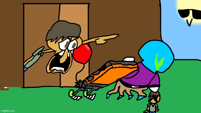 Finished it, also made it a template :v | image tagged in guide yelling | made w/ Imgflip meme maker