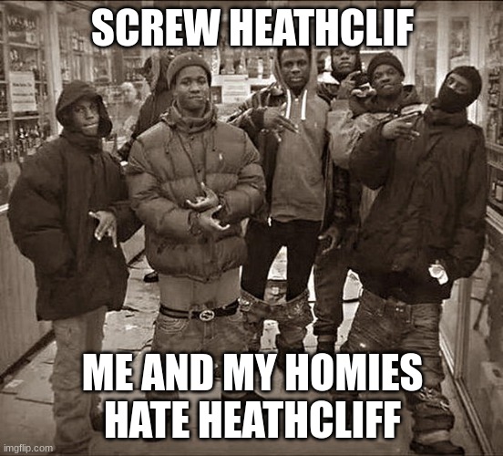 garfield is way better | SCREW HEATHCLIF; ME AND MY HOMIES HATE HEATHCLIFF | image tagged in all my homies hate | made w/ Imgflip meme maker