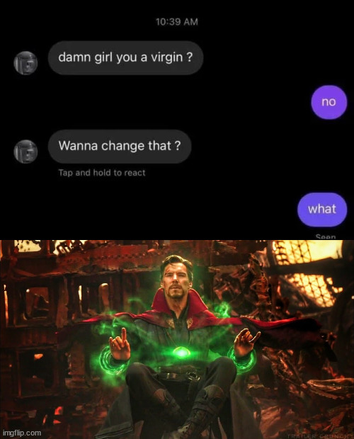 image tagged in dr strange searches timelines | made w/ Imgflip meme maker