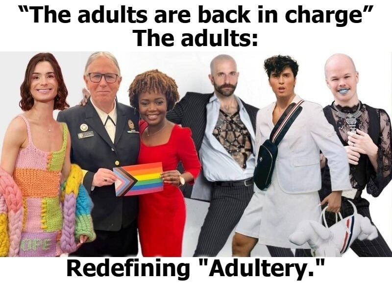 Redefining Adultery: OK, groomer! | image tagged in adultery,perverts,perversion,sexual predators,groomers,ok groomer | made w/ Imgflip meme maker