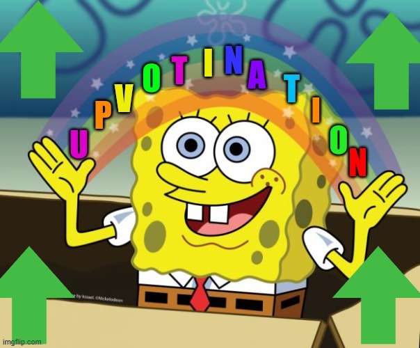 SpongeBob imagination rainbow | image tagged in spongebob imagination rainbow | made w/ Imgflip meme maker