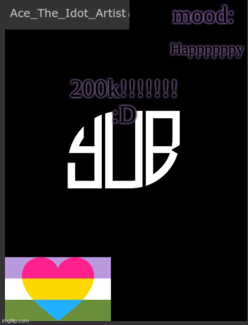 Thanks to all of you! | Happppppy; 200k!!!!!!! :D | image tagged in template lmao | made w/ Imgflip meme maker