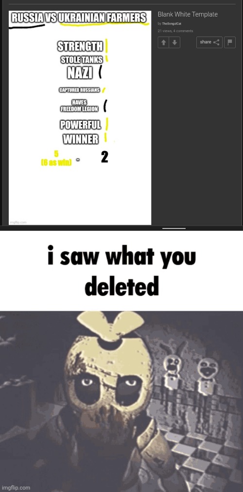 image tagged in i saw what you deleted | made w/ Imgflip meme maker