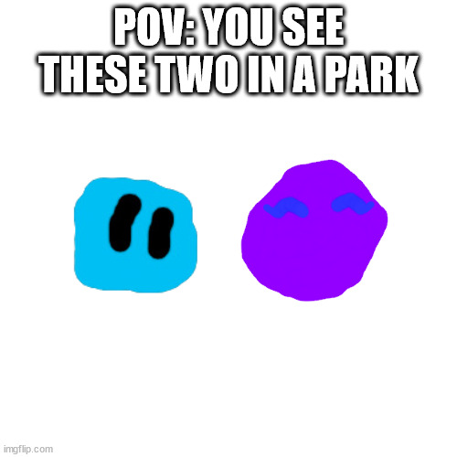 Blank Transparent Square Meme | POV: YOU SEE THESE TWO IN A PARK | image tagged in memes,blank transparent square | made w/ Imgflip meme maker