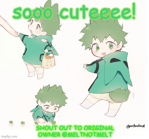 bunny deku <3 ( btw a kemonomimi is a human w/ animal ears and tail) | sooo cuteeee! SHOUT OUT TO ORIGINAL OWNER @MELTNOTMELT | image tagged in blank white template,deku,kemonomimi | made w/ Imgflip meme maker