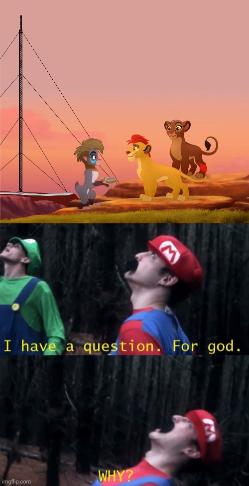 image tagged in i have a question for god why,cancel the lion guard,us-president-joe-biden | made w/ Imgflip meme maker