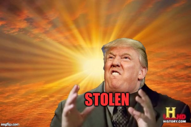 Trump Ancient ALIENS | STOLEN | image tagged in trump ancient aliens | made w/ Imgflip meme maker