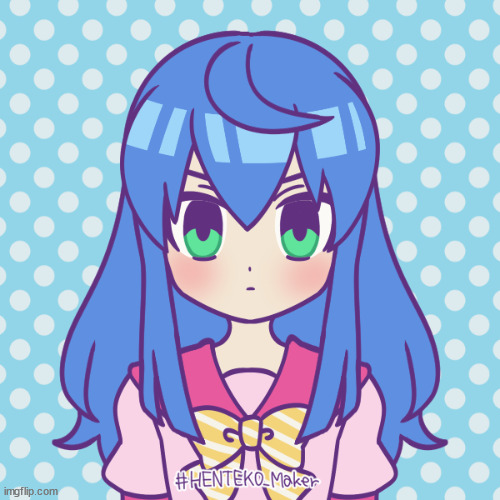 my ddlc oc saki | made w/ Imgflip meme maker