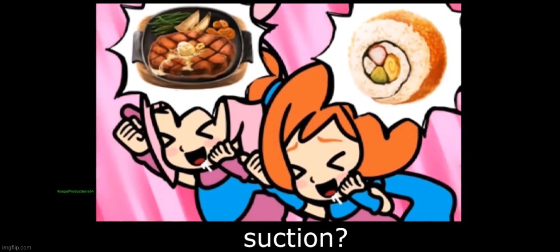 What Ana? | image tagged in suction,warioware | made w/ Imgflip meme maker