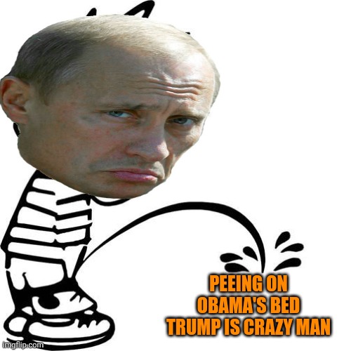 PEEING ON OBAMA'S BED
TRUMP IS CRAZY MAN | made w/ Imgflip meme maker