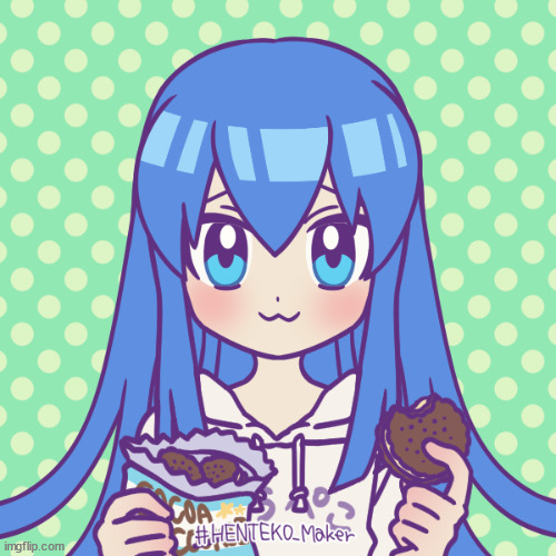 i tryed to make frost in picrew | made w/ Imgflip meme maker