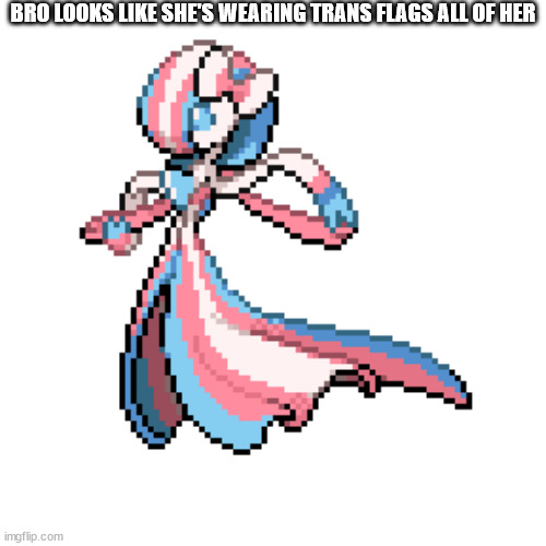 lol | BRO LOOKS LIKE SHE'S WEARING TRANS FLAGS ALL OF HER | made w/ Imgflip meme maker