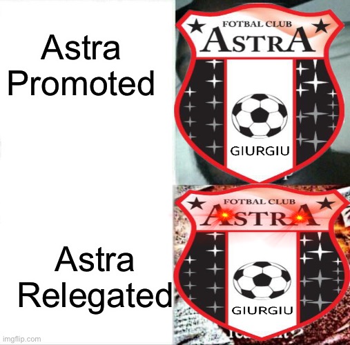 Sleeping Shaq | Astra Promoted; Astra Relegated | image tagged in memes,sleeping shaq | made w/ Imgflip meme maker