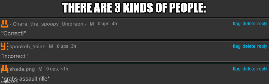 THERE ARE 3 KINDS OF PEOPLE: | made w/ Imgflip meme maker