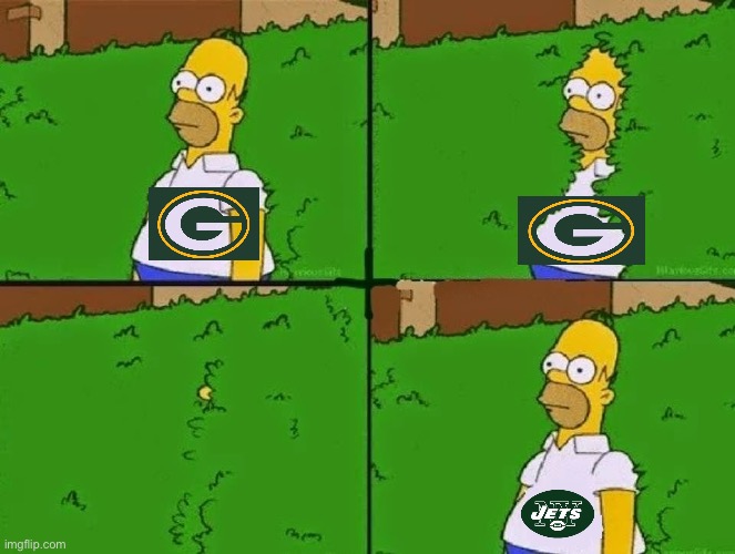 Homer Simpson Bush Reverse | image tagged in homer simpson bush reverse,nyjets | made w/ Imgflip meme maker