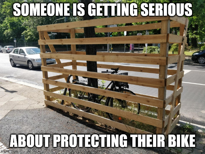 But not about riding it | SOMEONE IS GETTING SERIOUS; ABOUT PROTECTING THEIR BIKE | image tagged in bike | made w/ Imgflip meme maker