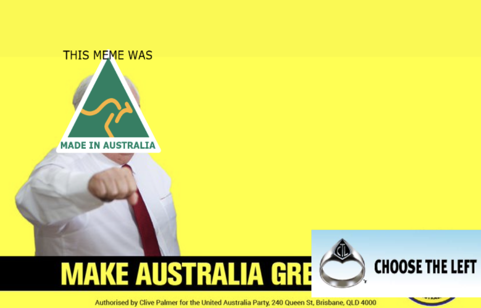 Auservative Campaign for Choose the Left Party Blank Meme Template