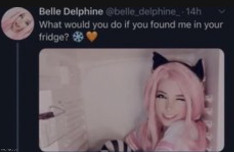 Belle Delphine | image tagged in belle delphine | made w/ Imgflip meme maker