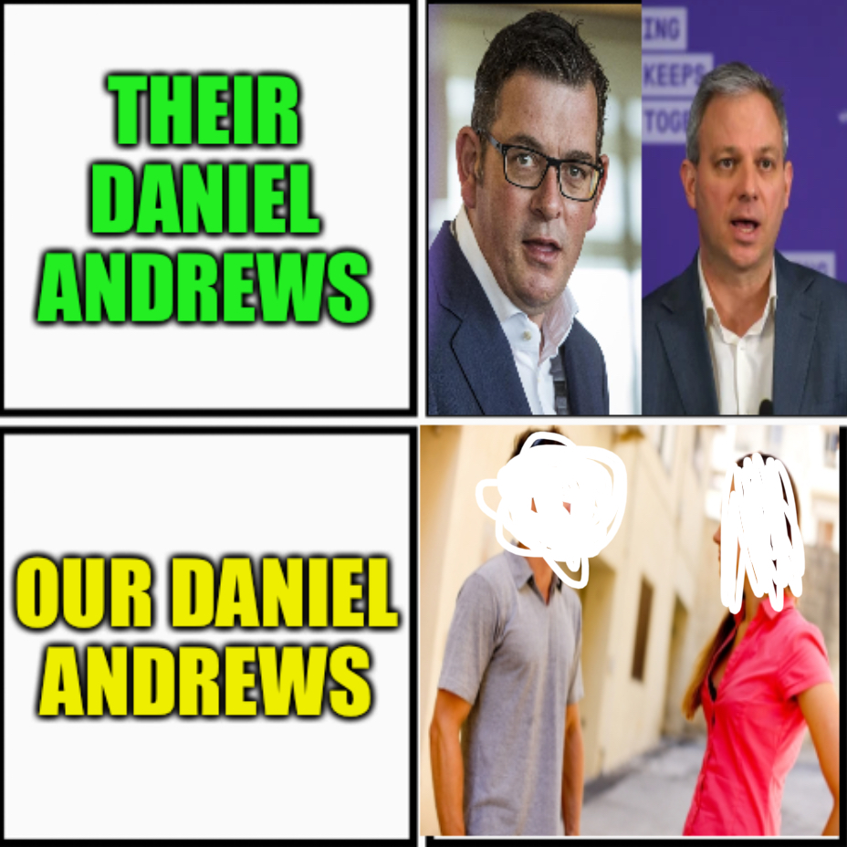 Their Daniel Andrews, Our Daniel Andrews Blank Meme Template